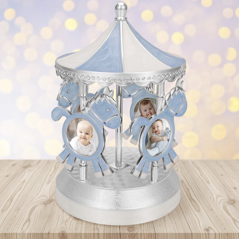 Cub/ Carusel Muzical 4 Poze Bebelus - Cadou Perfect Botez/Mot!